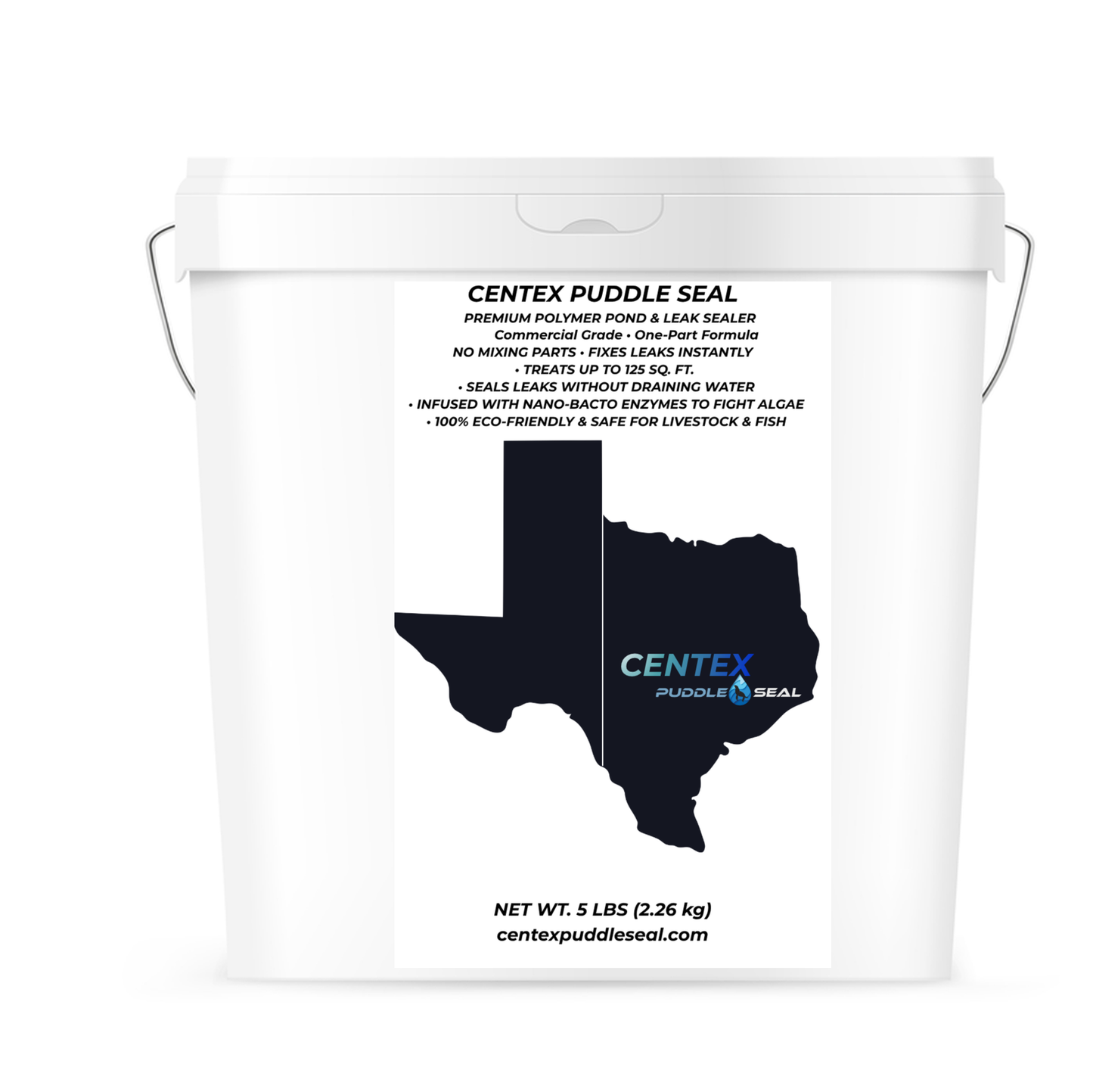 Puddle Seal 5 lb Polymer Pond Sealer-DIY Leak Repair Bucket